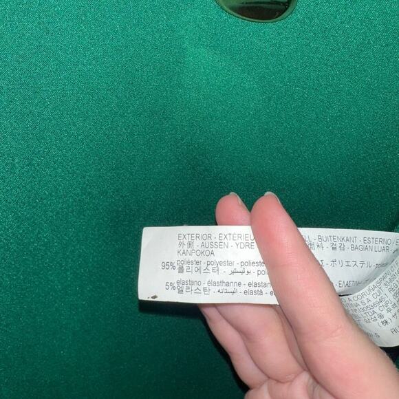 Zara Green Blazer Dress Women’s Small Double Breasted Long Sleeve Blogger Fav - Picture 5 of 8